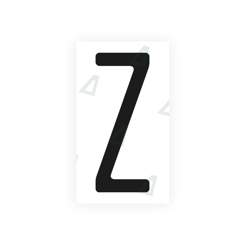 Nanofilm Ecoslick™ for US (Washington) license plates - Symbol "Z"
