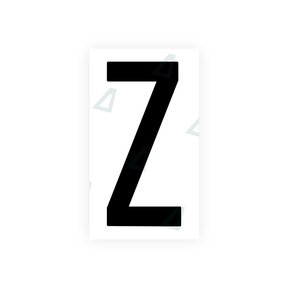 Nanofilm Ecoslick™ for US (New Jersey) license plates - Symbol "Z"