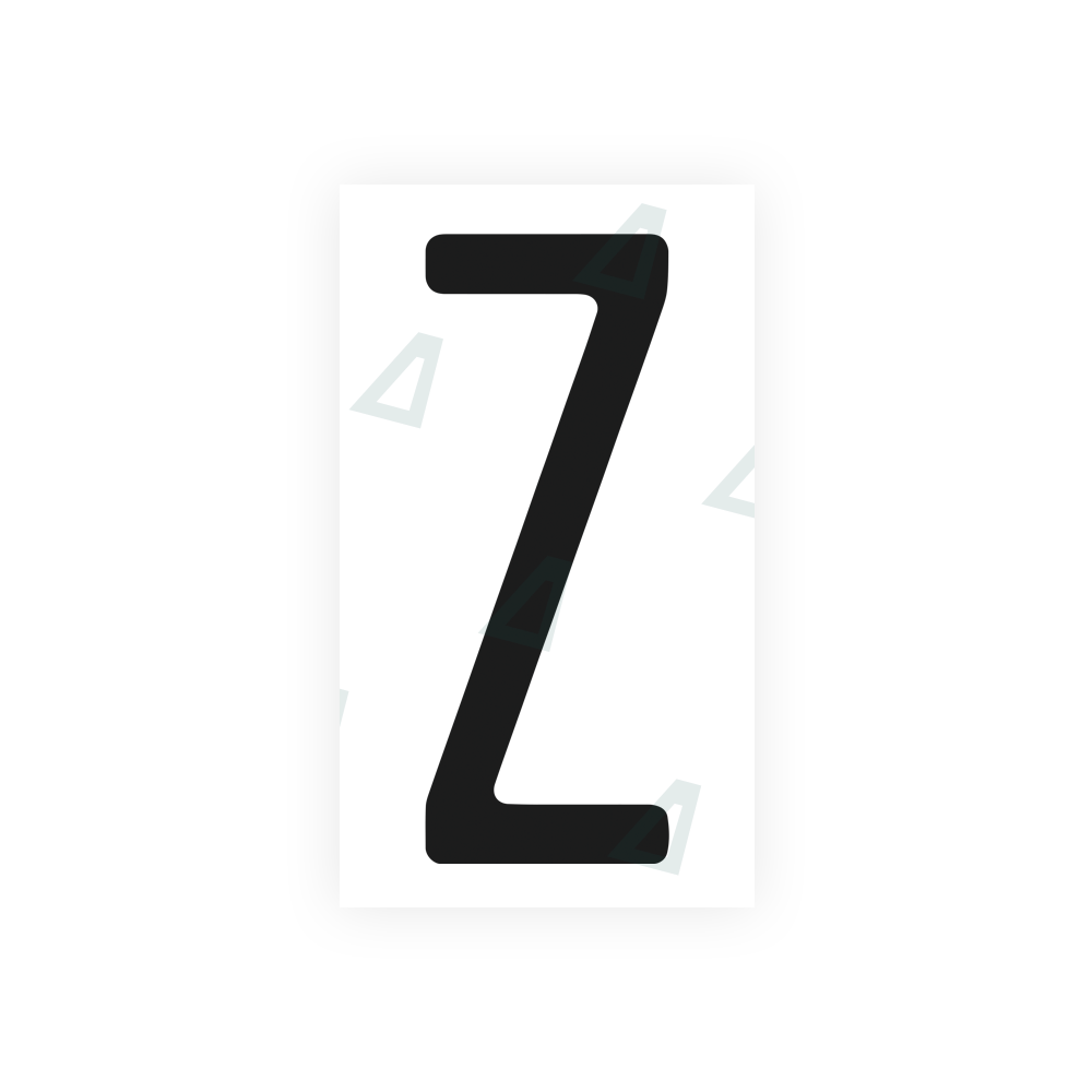 Nanofilm Ecoslick™ for US (Florida) license plates - Symbol "Z" 