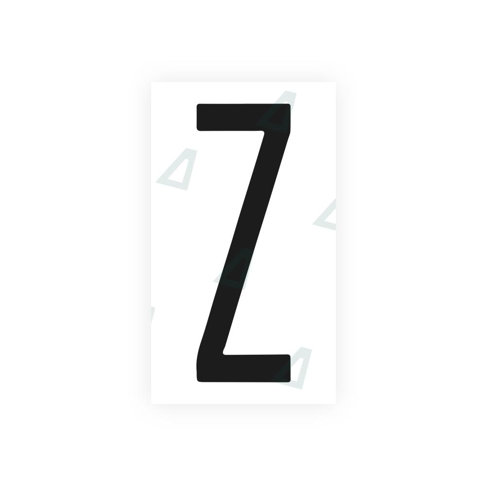 Nanofilm Ecoslick™ for US (New York) license plates - Symbol "Z" 