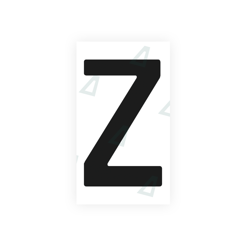 Nanofilm Ecoslick™ for paraguay license plates - Symbol "Z" 