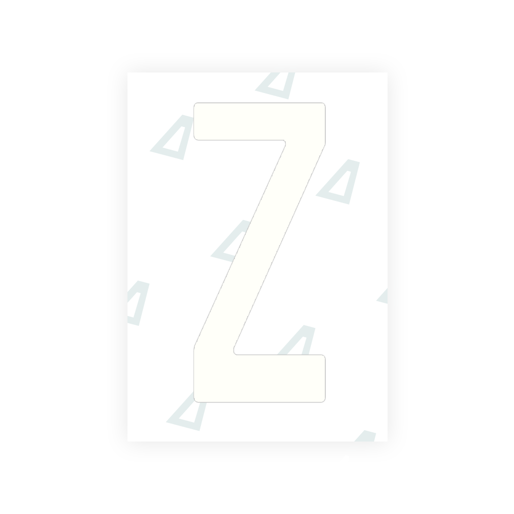 Adhesivo para matrículas de Peru - Símbolo "Z"