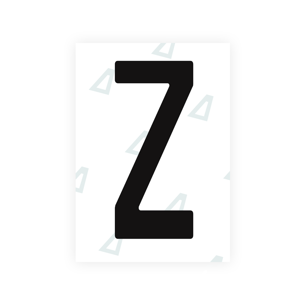 Adhesivo para matrículas de Peru - Símbolo "Z"