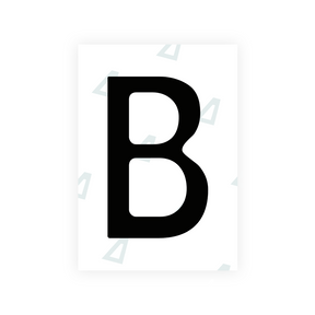 Pegatina Letra B - Chile (2014 - versión actual)