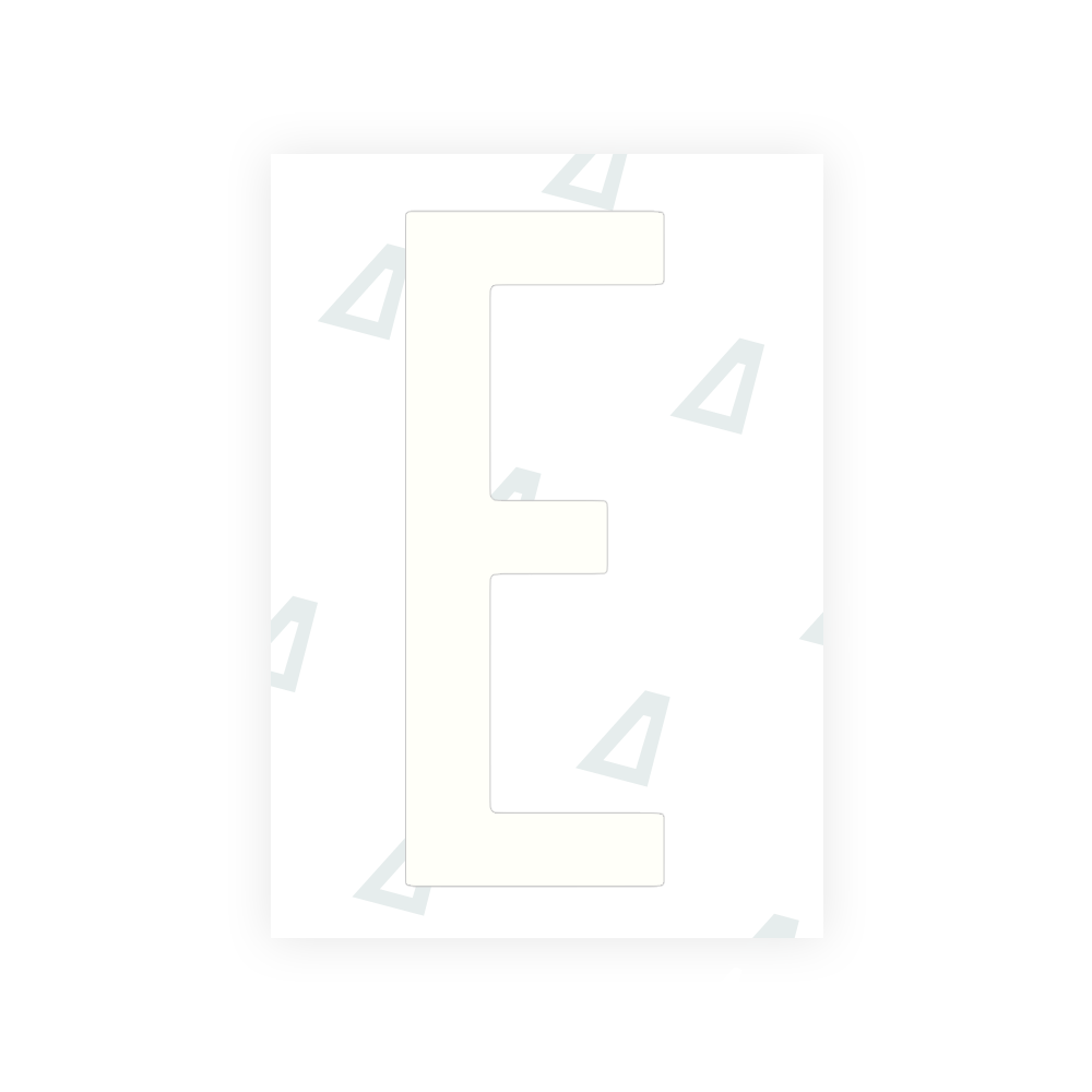 Sticker Letter E - Texas (2012 Version)