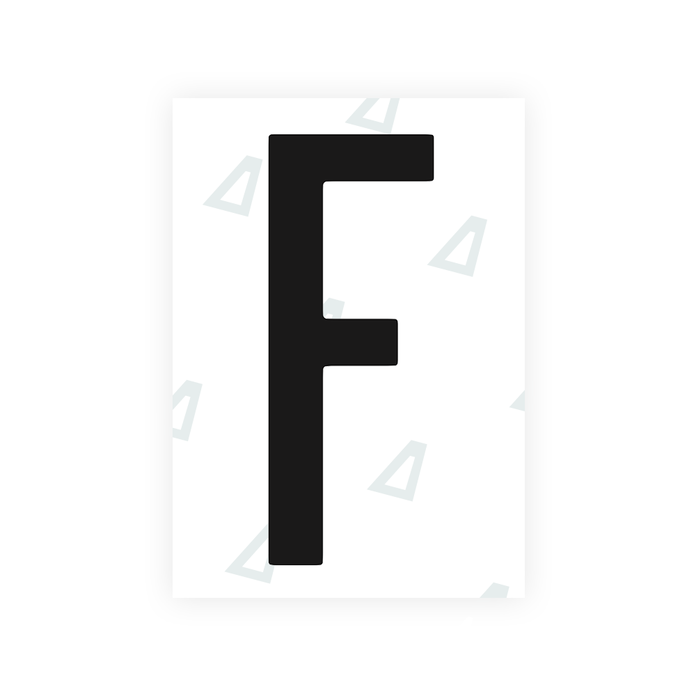Sticker Letter F - Texas (2012 Version)
