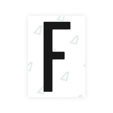 Sticker Letter F - Texas (2012 Version)
