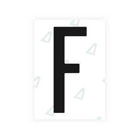 Sticker Letter F - Texas (2012 Version)