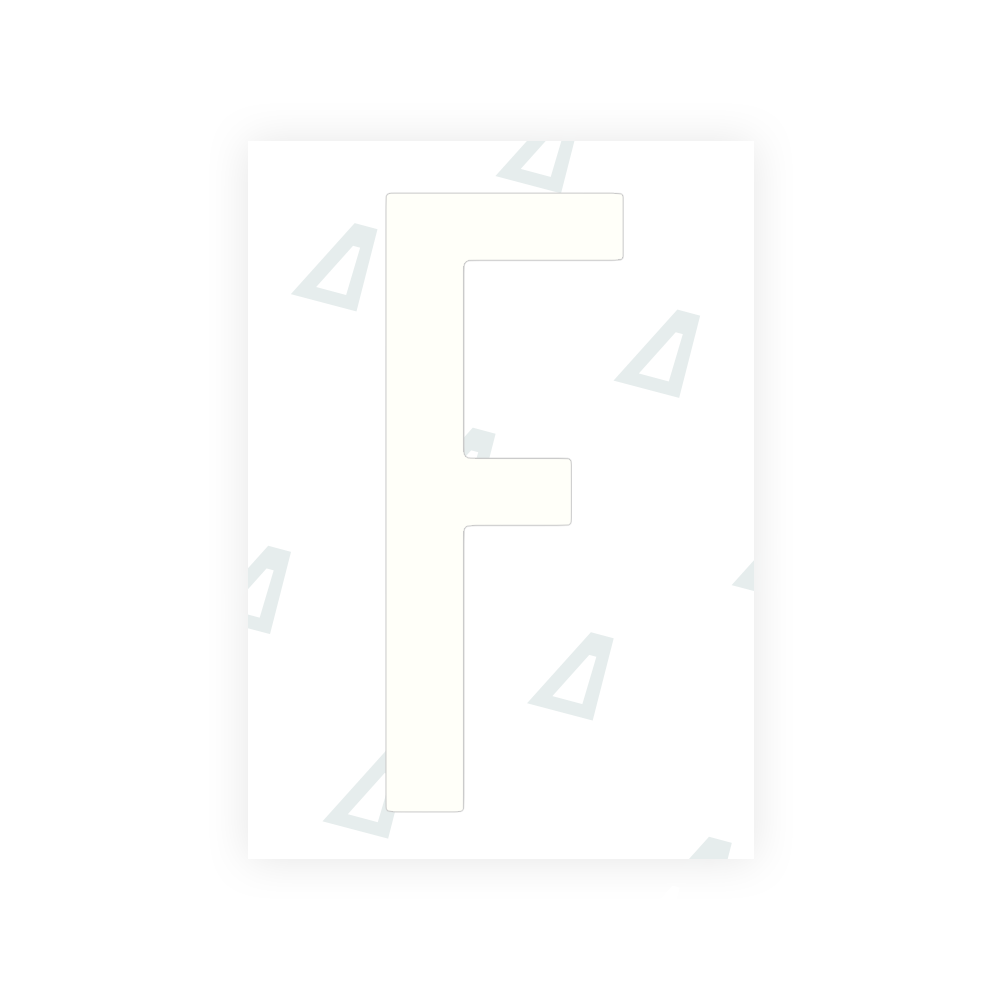 Sticker Letter F - Texas (2012 Version)