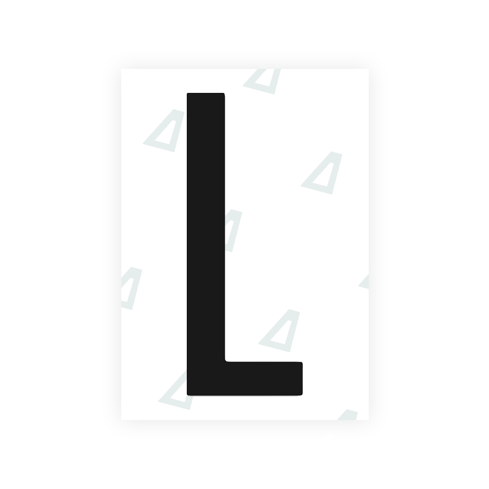 Sticker Letter L - Texas (2012 Version)