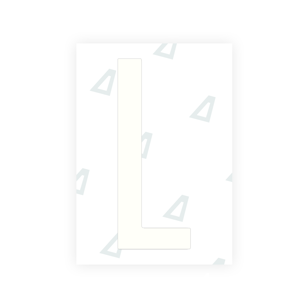 Sticker Letter L - Texas (2012 Version)