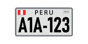 Adhesivos para matrículas - Antimultas - 2 hojas - Perú