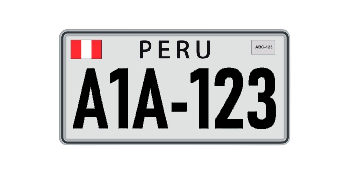 Adhesivos para matrículas - Antimultas - 2 hojas - Perú