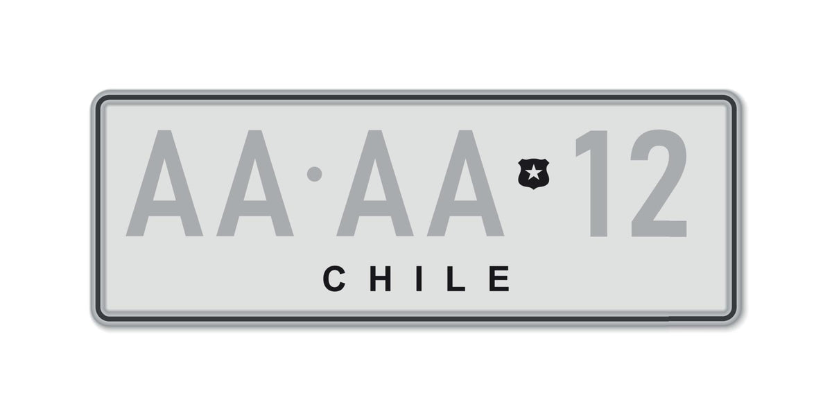 Decals for 2-plate vehicles (Ecuador) - Private Vehicle 