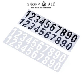 Number stickers from 0 to 9 for Vehicle License Plates - Anti-fines - Shopp All Store 