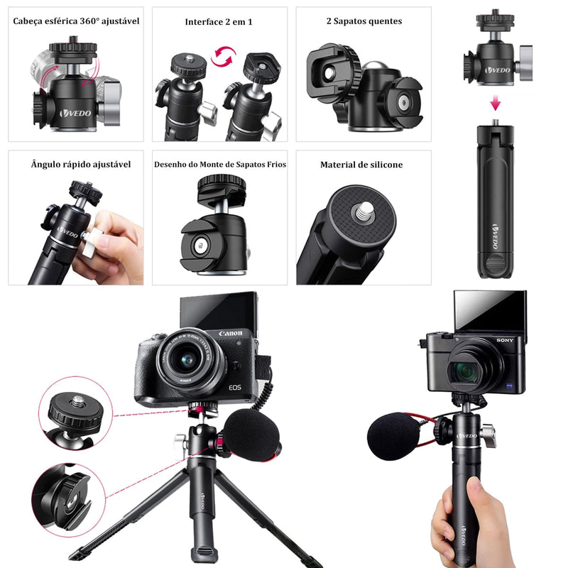 Tripé portátil Camera e Celular - Shopp All